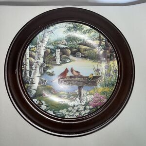 Bradford Exchange Plate Springtime Friends Bradex Cardinal Squirrels  #1160D